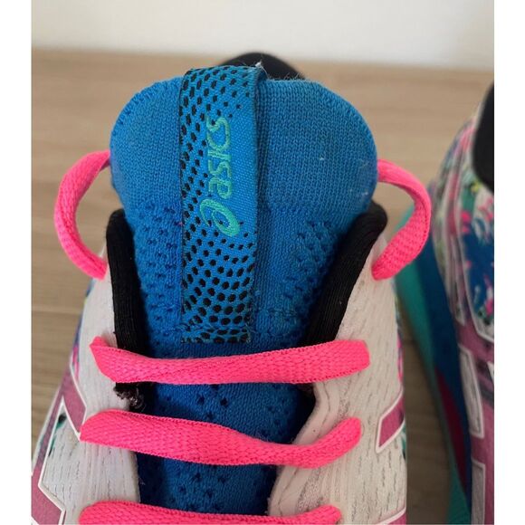 ASICS Gel-Nimbus 24 Running Shoes Women 9.5 Multi Tropical‎ Print Streetwear Y2K - Picture 7 of 11